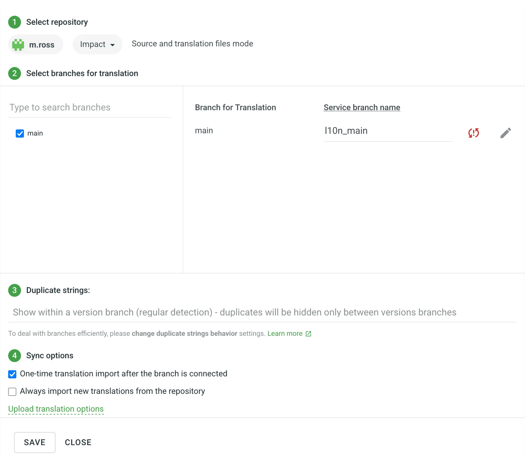 Bitbucket-Integration unkonfiguriert