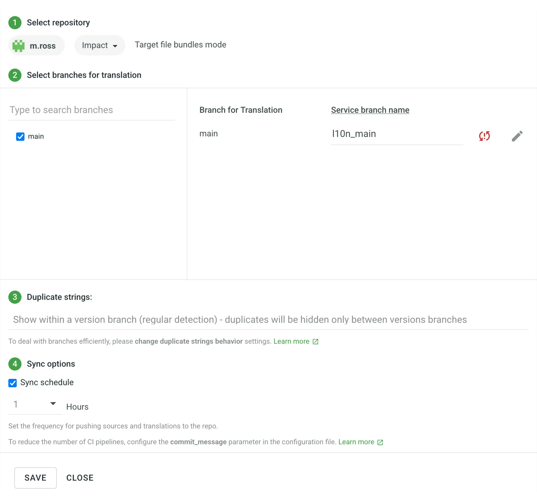 Bitbucket-Integration unkonfiguriert